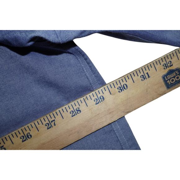 Duluth Trading Co. 2XLT Heavy-Duty Work Button-Down Shirt Navy Cotton - Picture 5 of 7